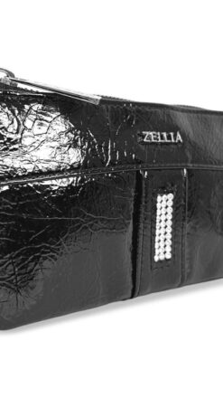 Női Zellia pénztárca - fekete lakk
